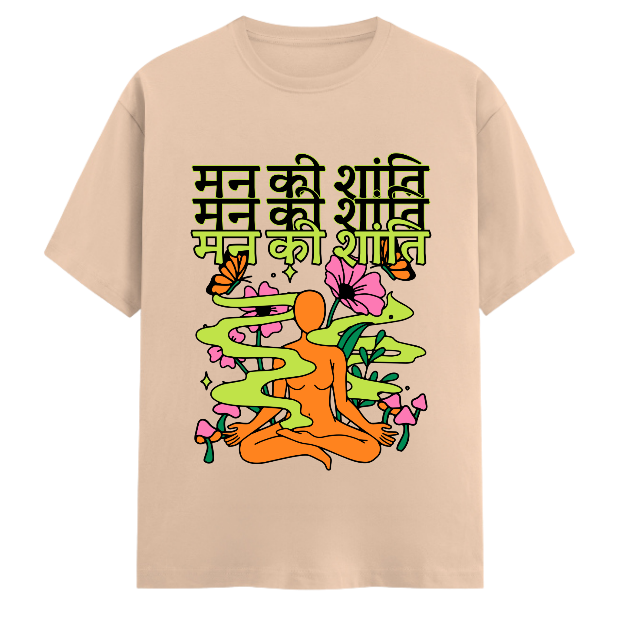 Man Ki Shanti | Desi Vibes Unisex Cotton T-shirt