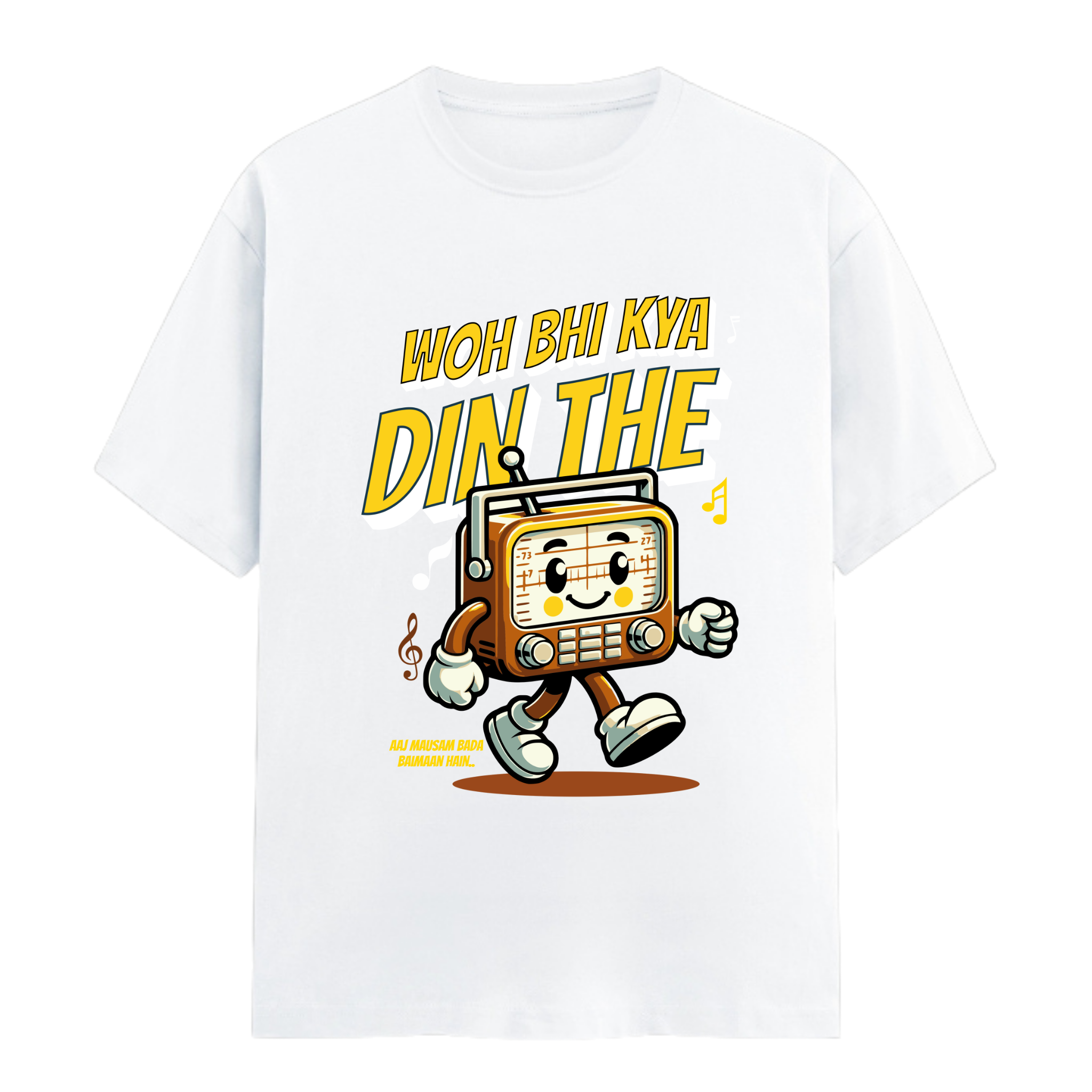 Woh Bhi Kya Din The | Unisex Cotton Typograpgy T-Shirt