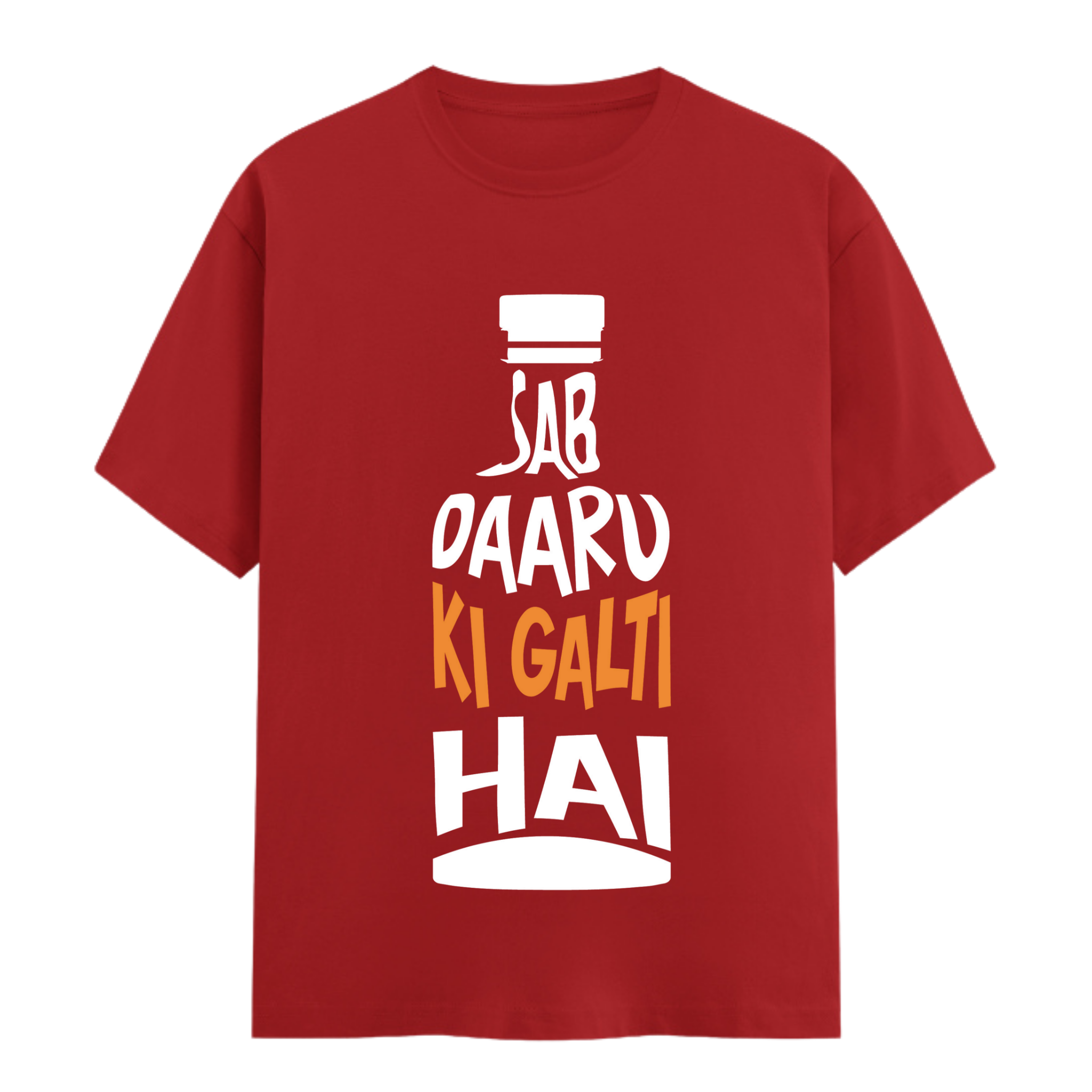 Daaru Ki Galti Hai | Desi Vibes Unisex Cotton T-Shirt