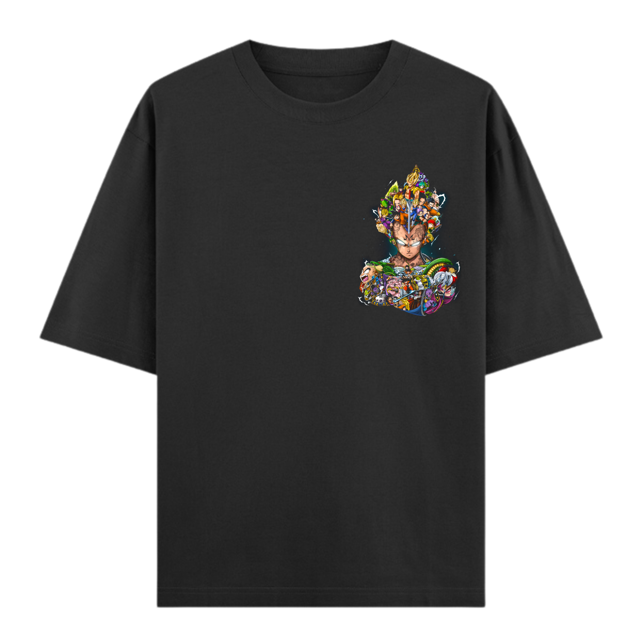 Prince of Saiyans Vegeta | Unisex Cotton Anime Oversized Tee