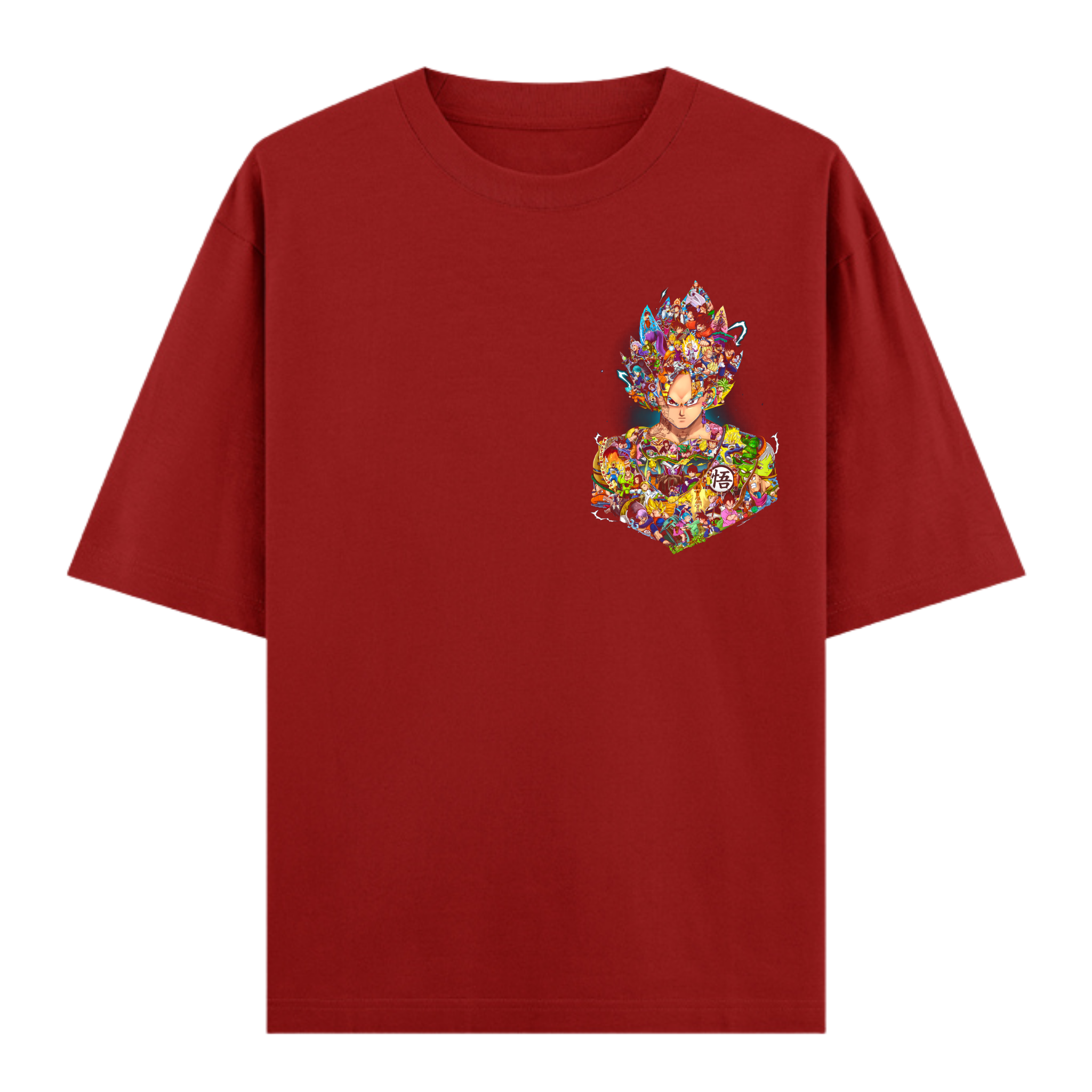 The Saiyan Goku | Unisex Cotton Anime Oversized Tee