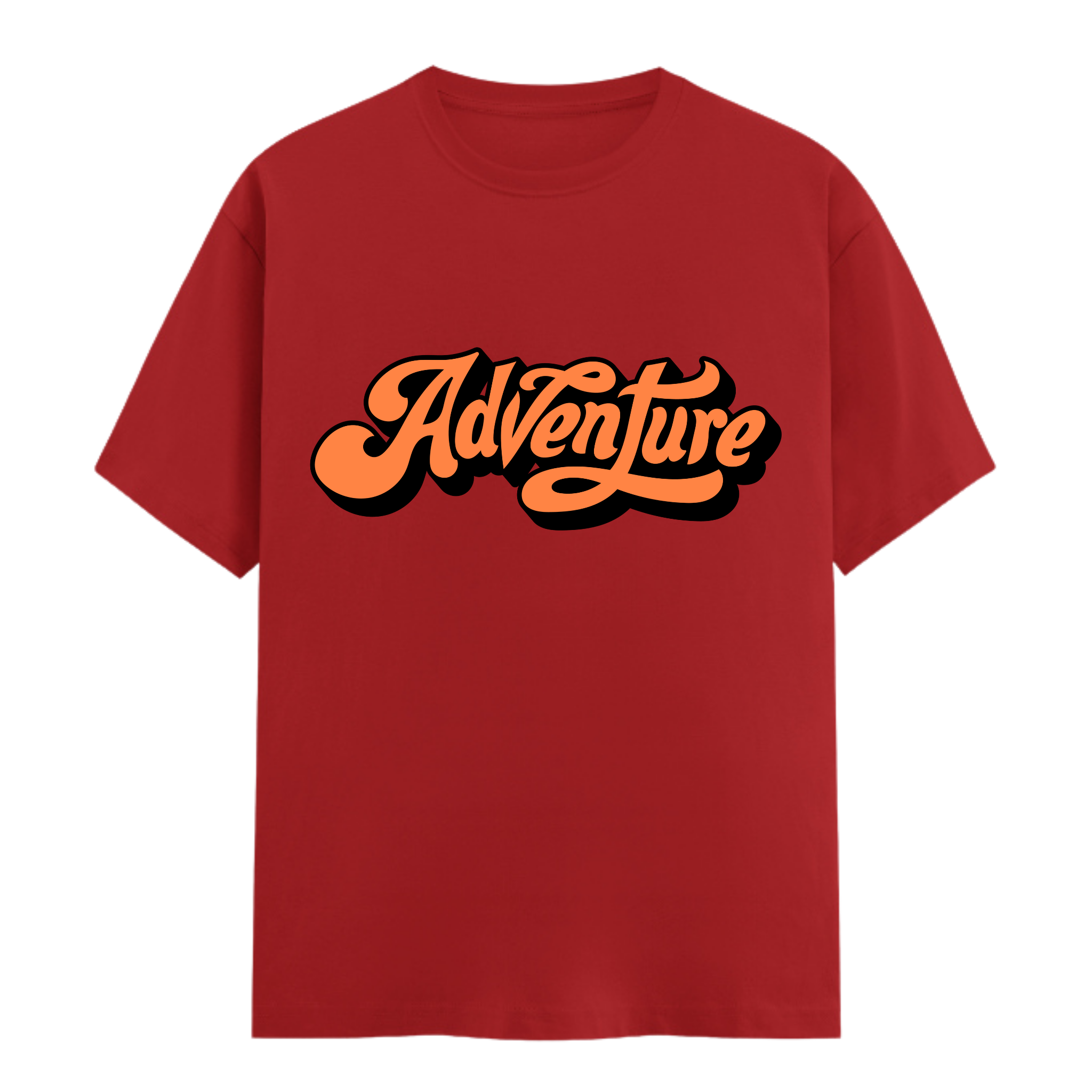 Adventure |Unisex Cotton Typography T-Shirt