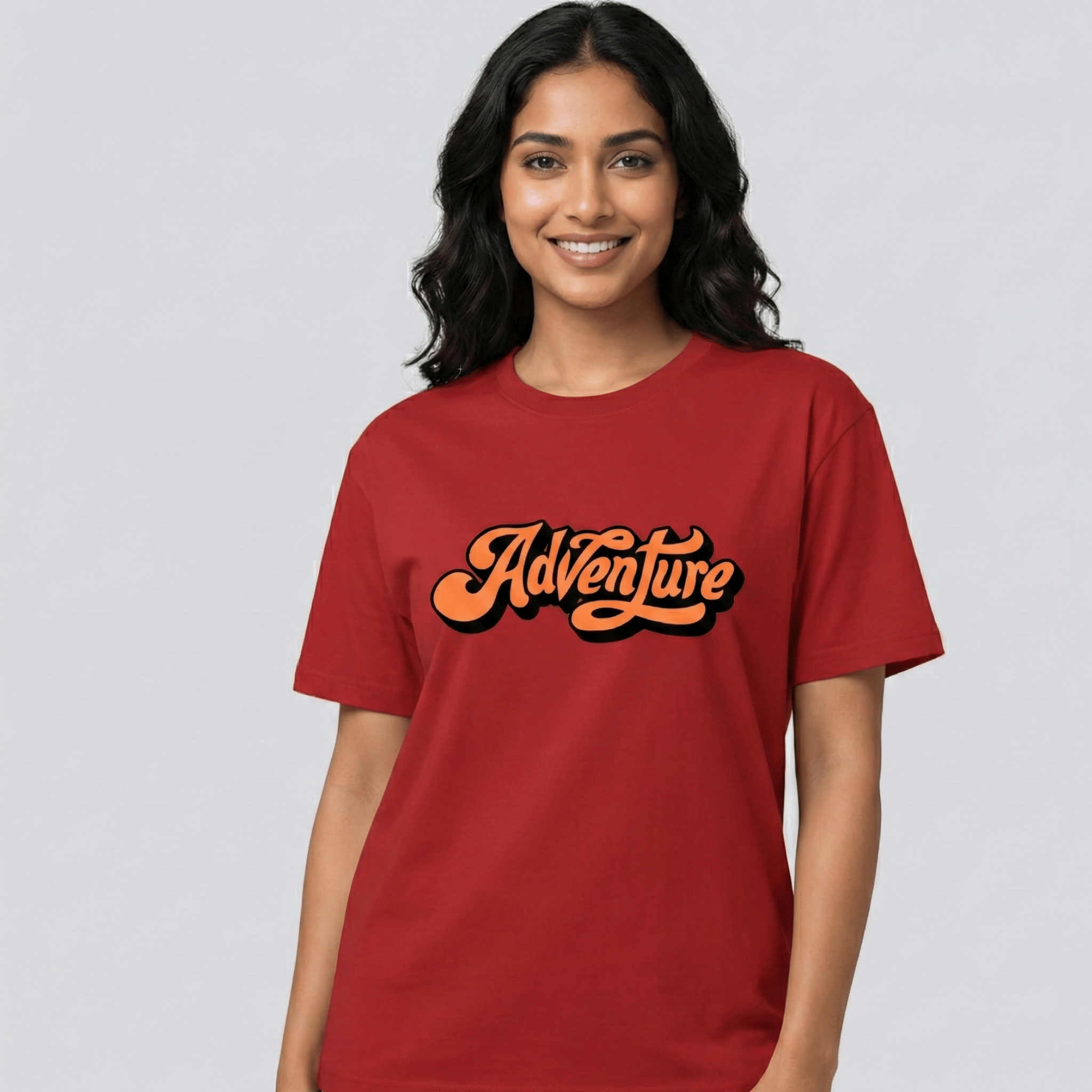 Adventure |Unisex Cotton Typography T-Shirt