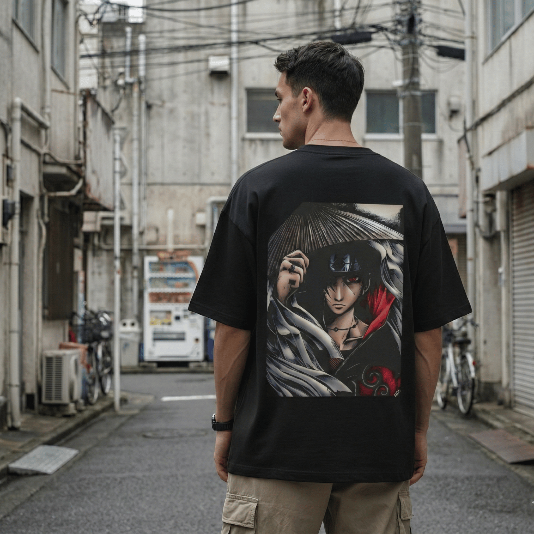 Itachi Uchiha | Unisex Cotton Anime Oversized Tee